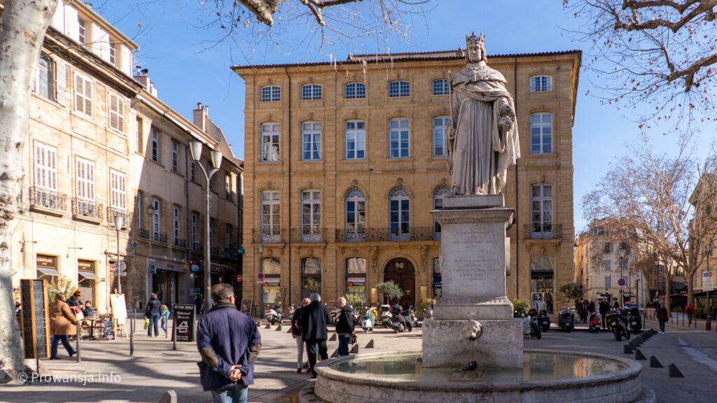 Pomnik króla Rene Andegaweńskiego w Aix-en-Provence