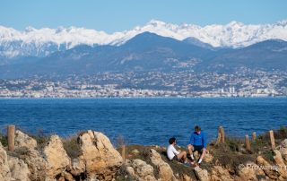Alpy Nadmorskie i Nicea, widok z Antibes