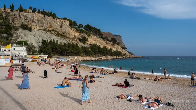 Plaża w Cassis