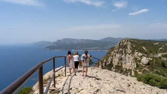 Panorama z drogi na Cap Canaille